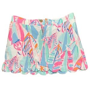 Lilly Pulitzer Collette skort in Out To Sea print